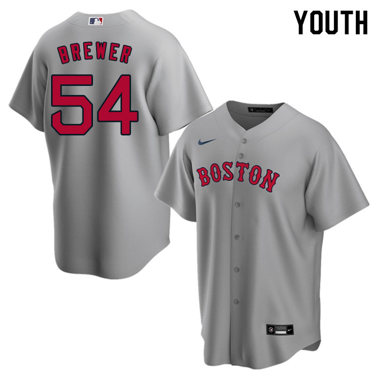Nike Youth #54 Colten Brewer Boston Red Sox Baseball Jerseys Sale-Gray - Click Image to Close